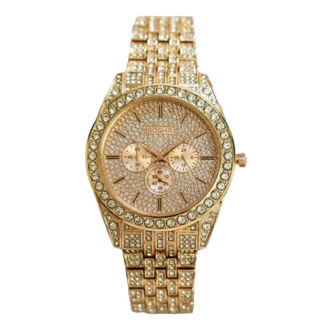 Set Mujer Reloj + Brochas Maquillaje + Neceser + Spa Facial Dorado