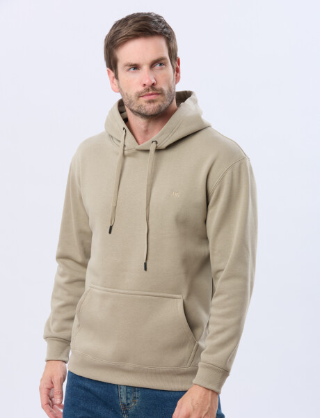 CANGURO DE ALGODÓN CON CAPUCHA Khaki