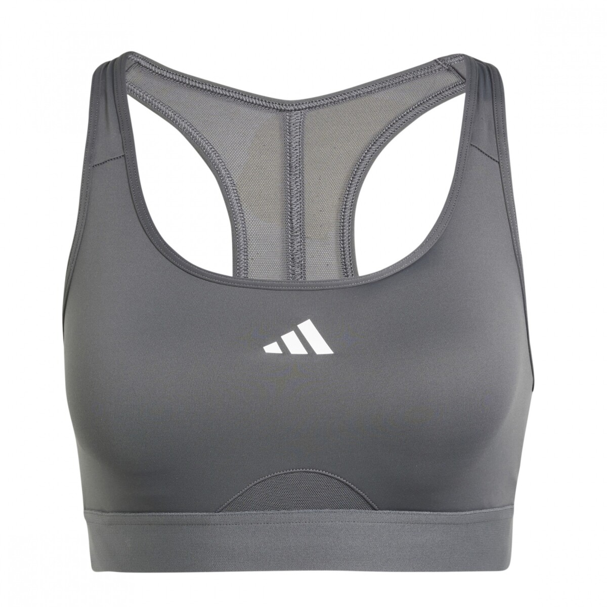 Top de Mujer Adidas Powerreact Adidas - Gris - Blanco 