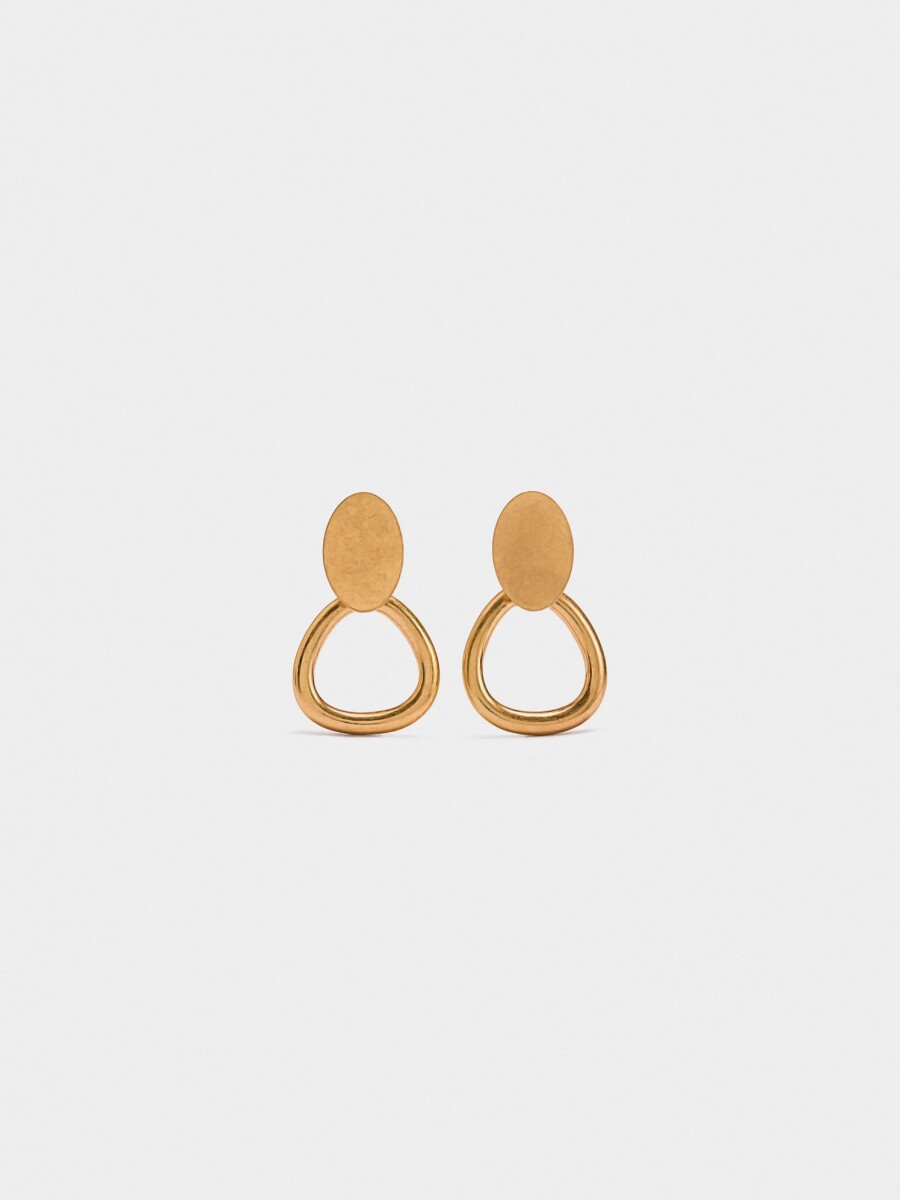 Pendientes De Aro Ovalados dorado