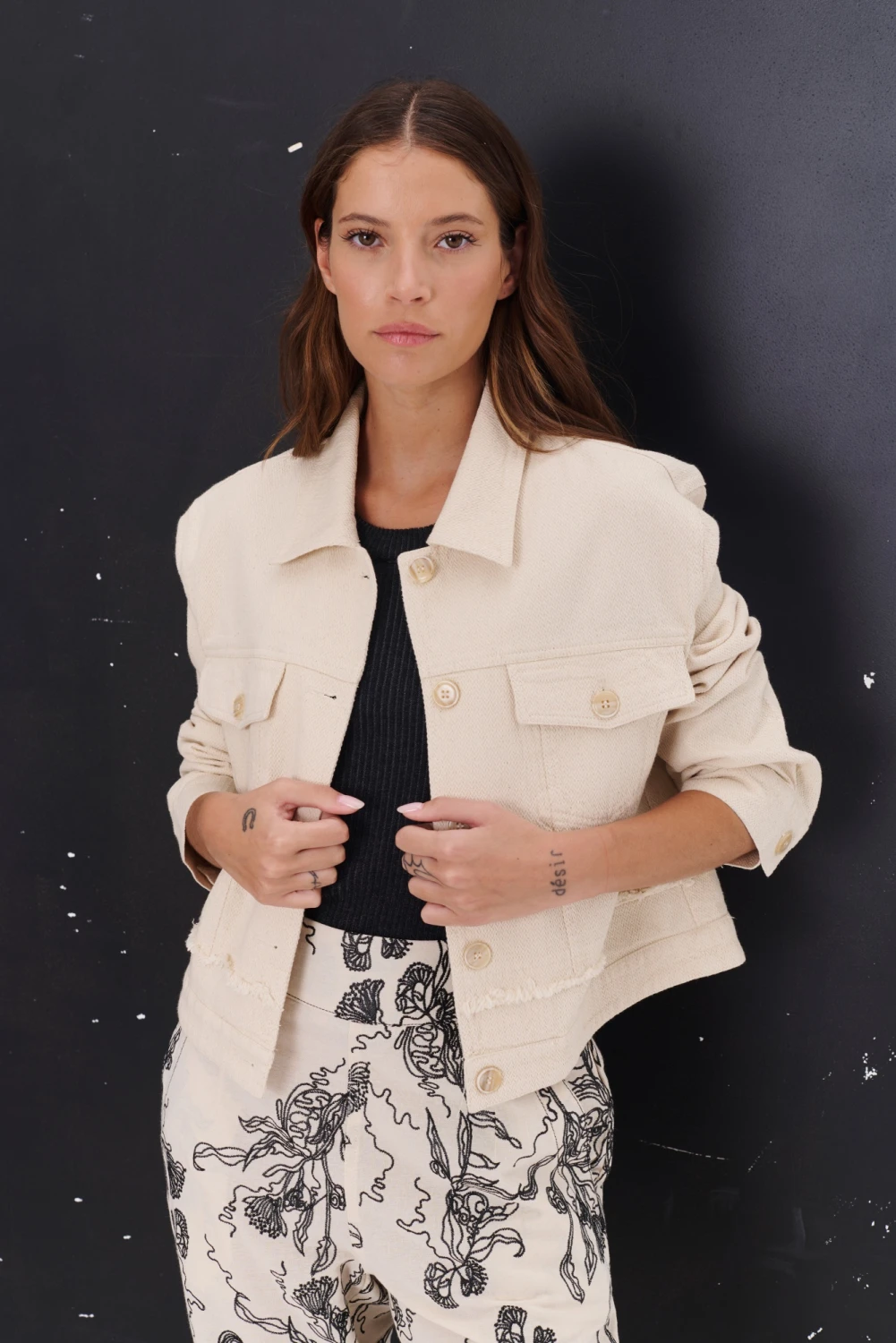 CHAQUETA ZOE natural 3