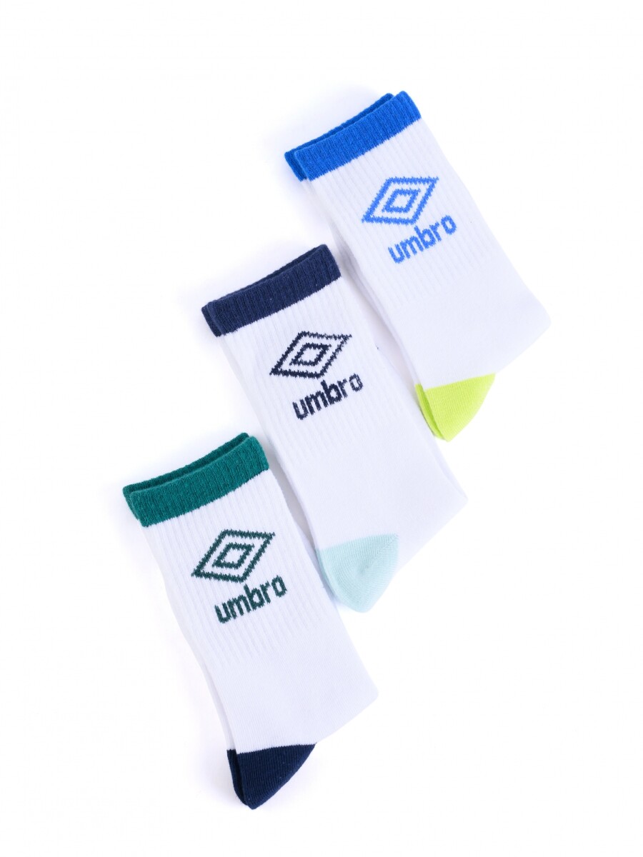 Medias 1/2 caña pack x 3 Umbro Niños - 2v6 