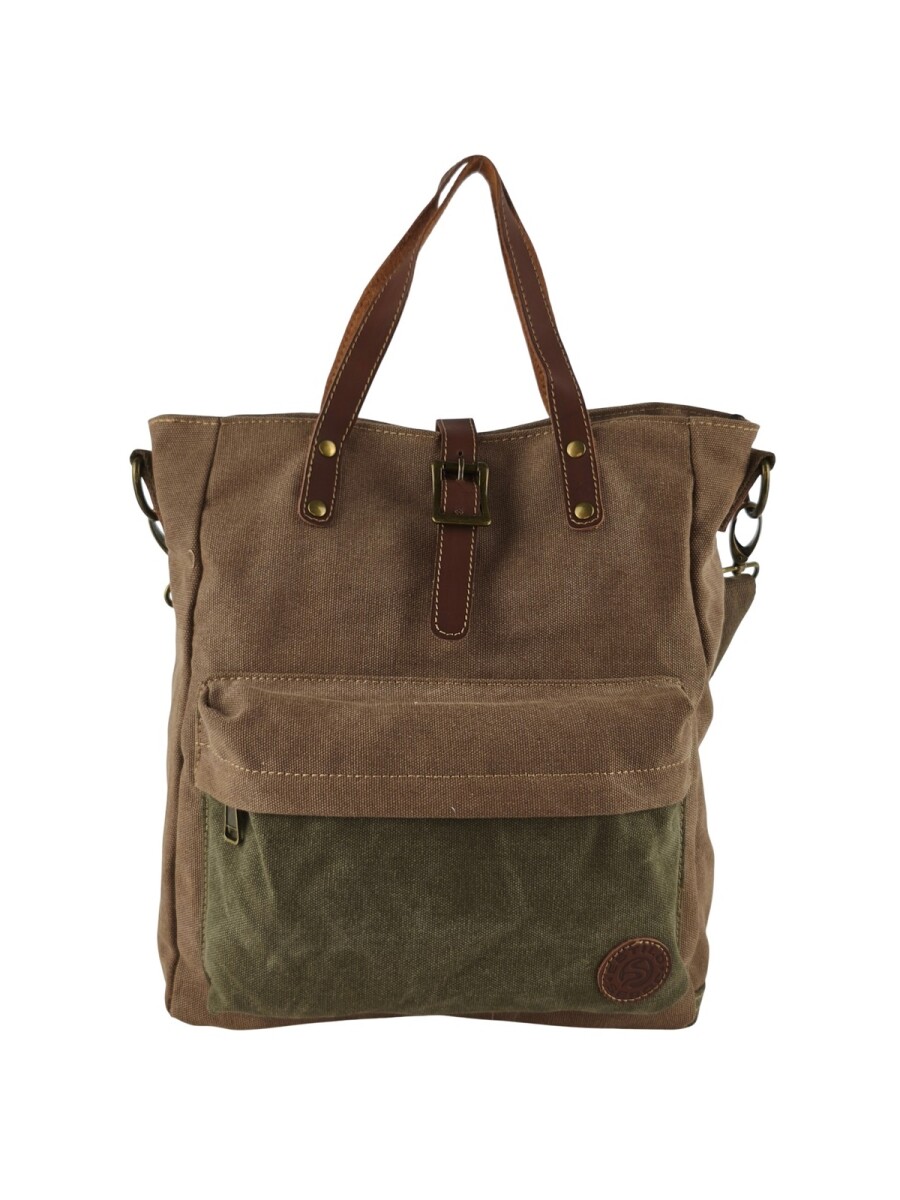 Bolso matera de lona - Marrón 