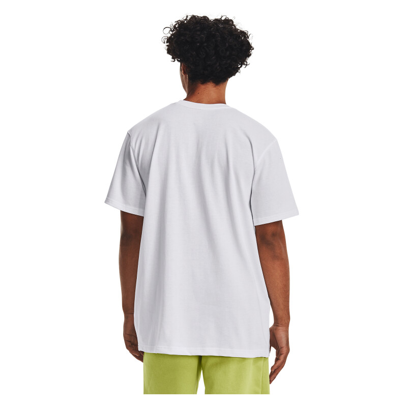 Remera Under Armour HEAVYWEIGHT de Hombre - 1373997-100 Negro-blanco