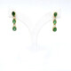 Caravanas En Oro 18K Con Brillantes Y Esmeraldas Caravanas En Oro 18K Con Brillantes Y Esmeraldas