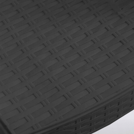 Silla Jardín Rattan Apilable UV 150kg Exterior Turca Negro