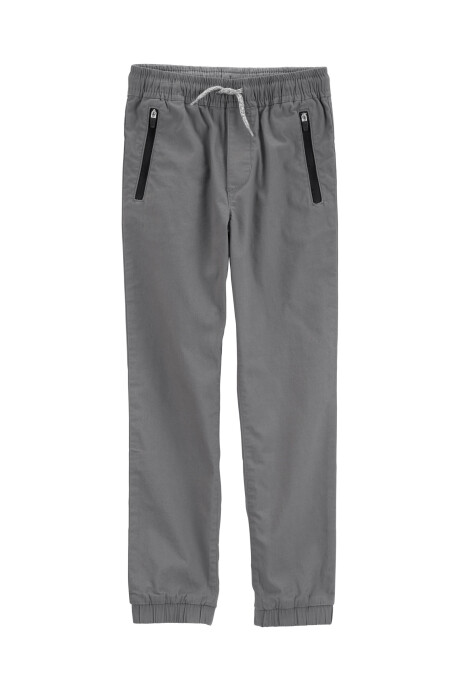 Pantalón de lona, gris Sin color