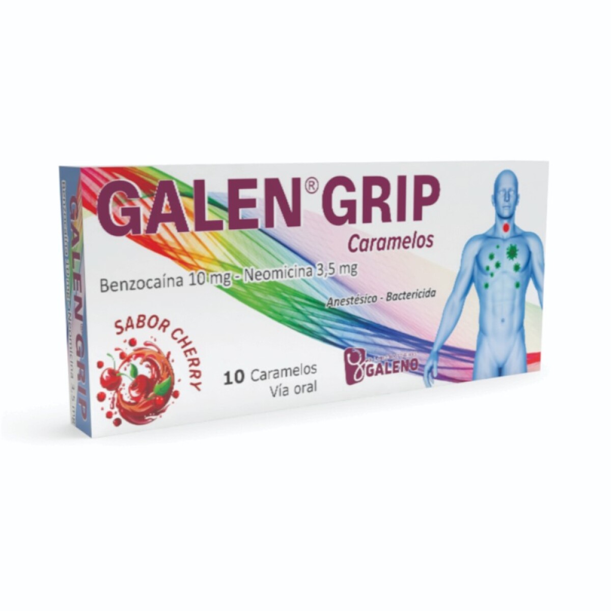 GALEN GRIP CJ X 10 CARAMELOS 