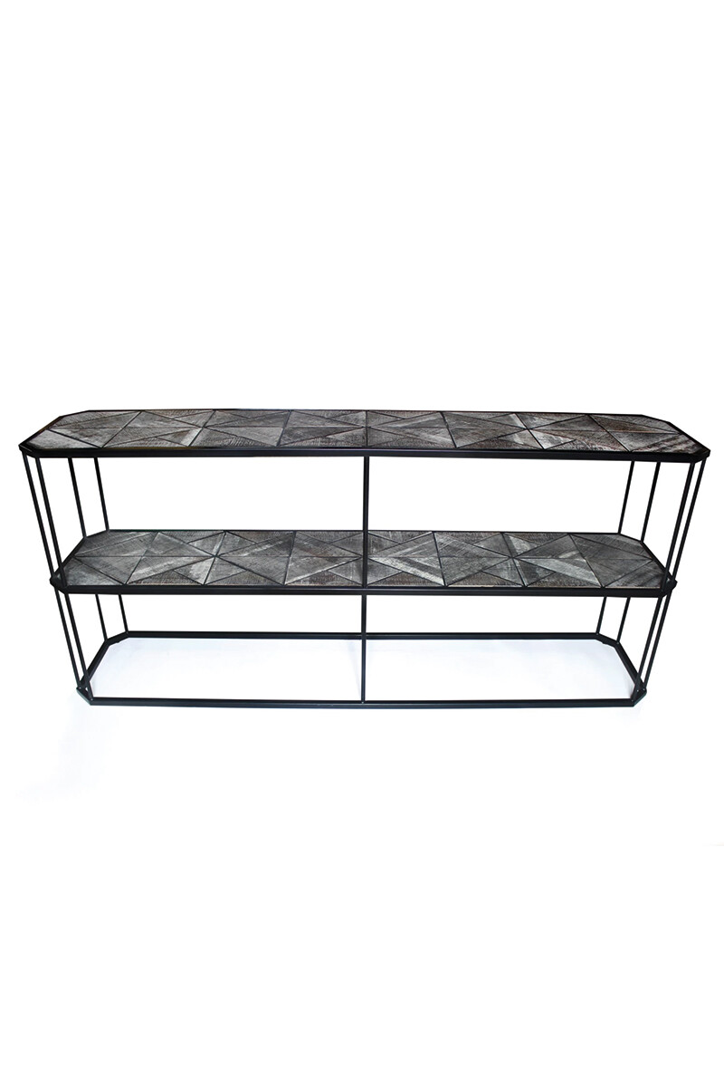Lombardia C CONSOLA LOMBARDIA FD156-1 ROBLE/METAL 180X40X80H CM
