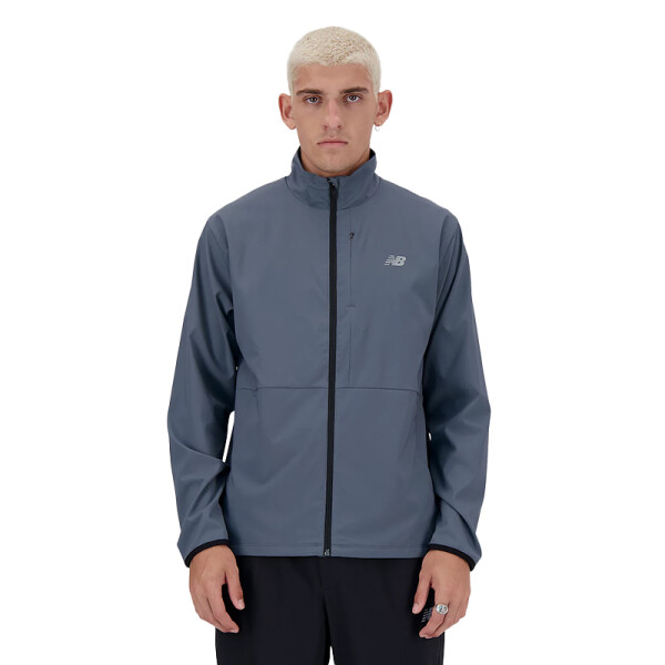 Campera New Balance Athletics Stretch Gris