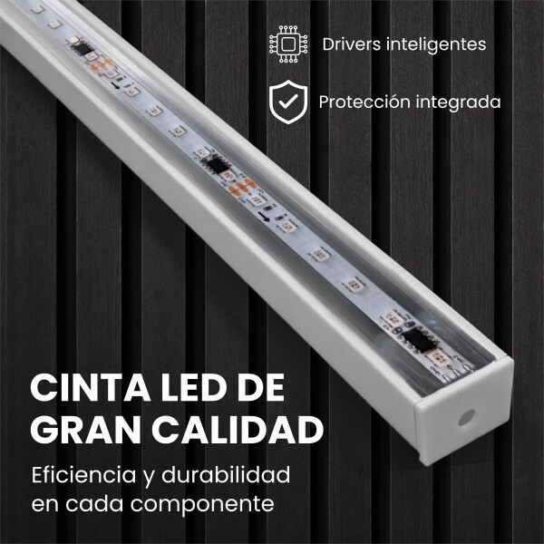 Luz LED Panel WPC RGB Varios Modos 100 cm RGB