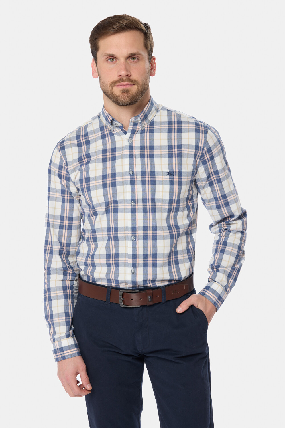 CAMISA A CUADROS Rosado