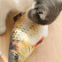 Juguete Gato Pescado Con Movimiento Interactivo Movil Variante Modelo Cola Negra