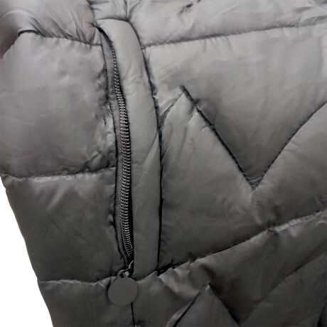 Campera Parka Uzspace Impermermeable Con Capucha Dama Negro 2