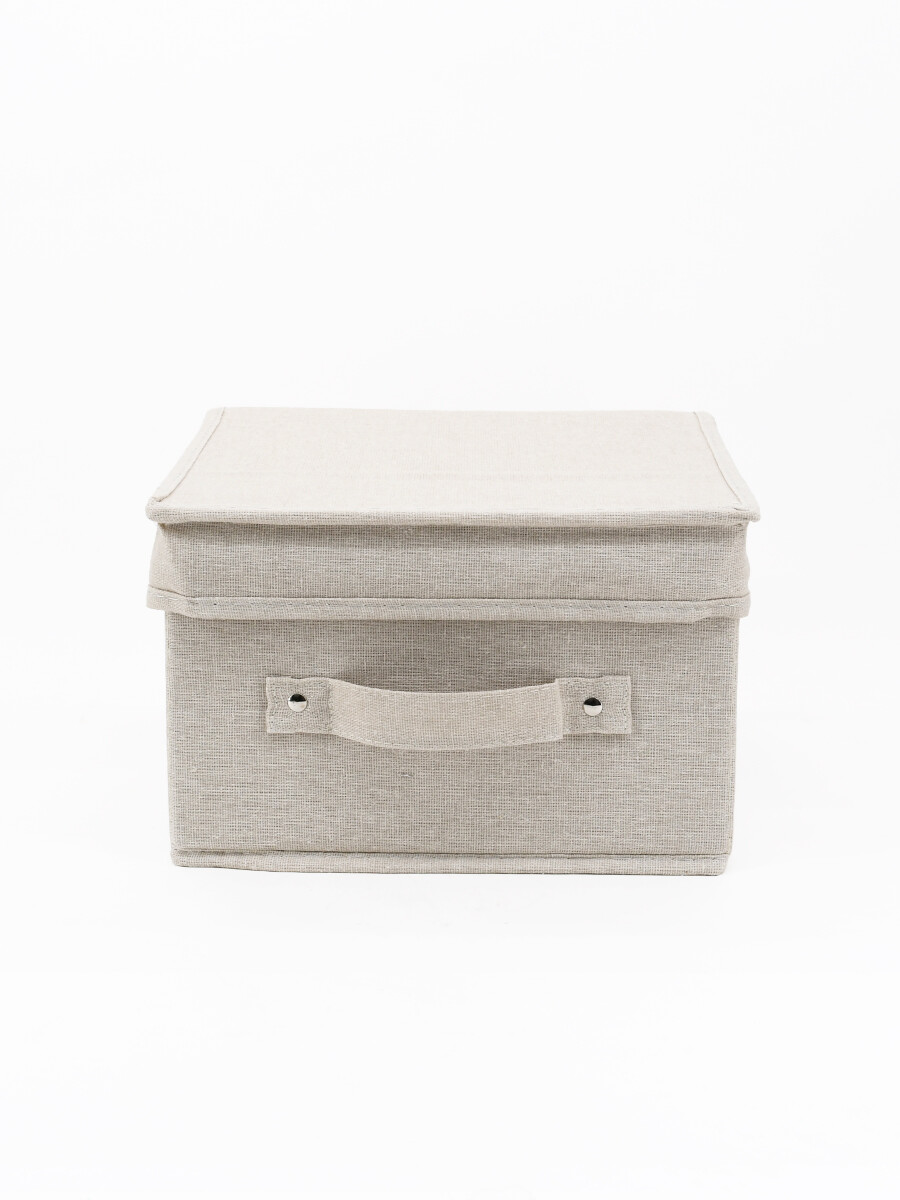 CAJA PLEGABLE GRIS COTTON - BEIGE 