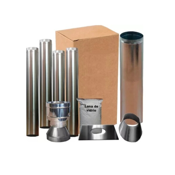 Kit de caños para calefactor Tromen (TECHO) Diámetro 8""