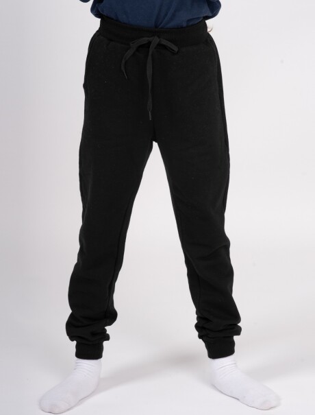 PANTALÓN BABUCHA NIÑOS UNISSEX SIN FELPA  NEGRO