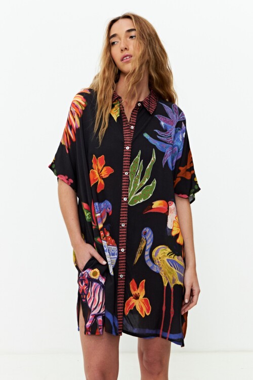 Túnica jungla negro