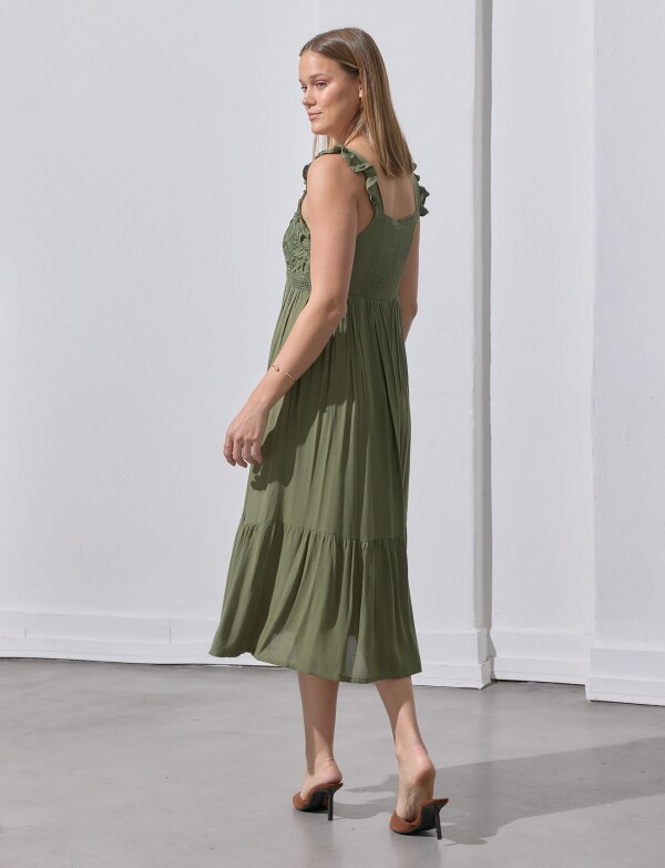 Vestido Midi Det Cro OLIVA