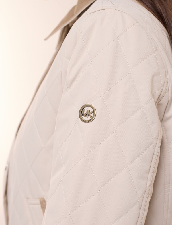 Campera Capitoneada Combinada BEIGE CLARO