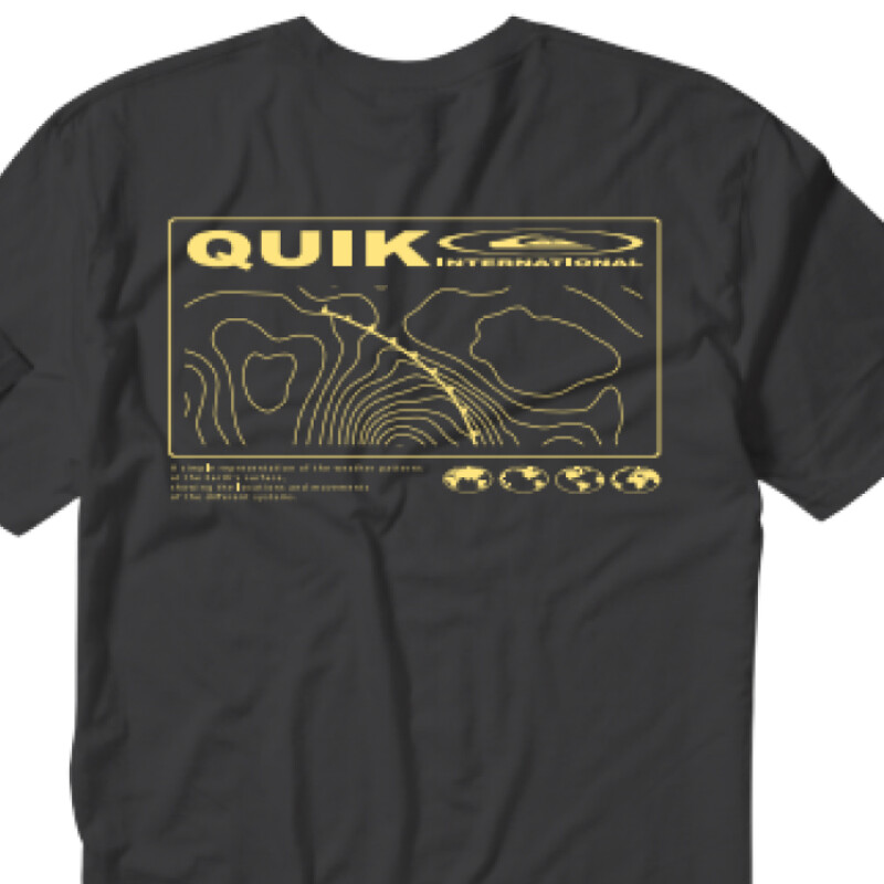 Remera Quiksilver Charts - Negro Remera Quiksilver Charts - Negro