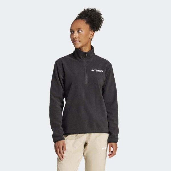 Campera Adidas Multi Essentials 1/2 Zip Felpa Negro