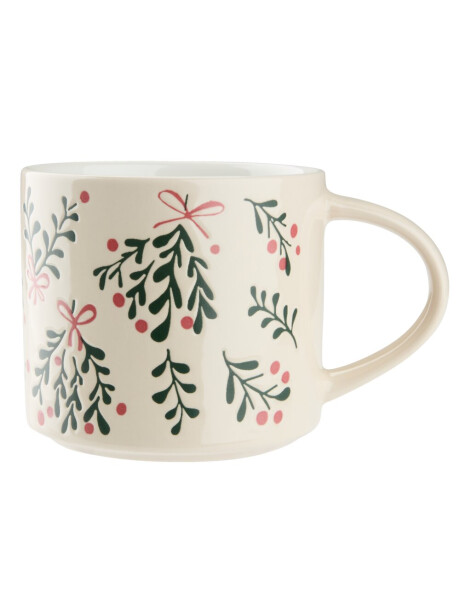 Taza navideña LIN Ø9x9 cm 45 cl color blanco Taza navideña LIN Ø9x9 cm 45 cl color blanco