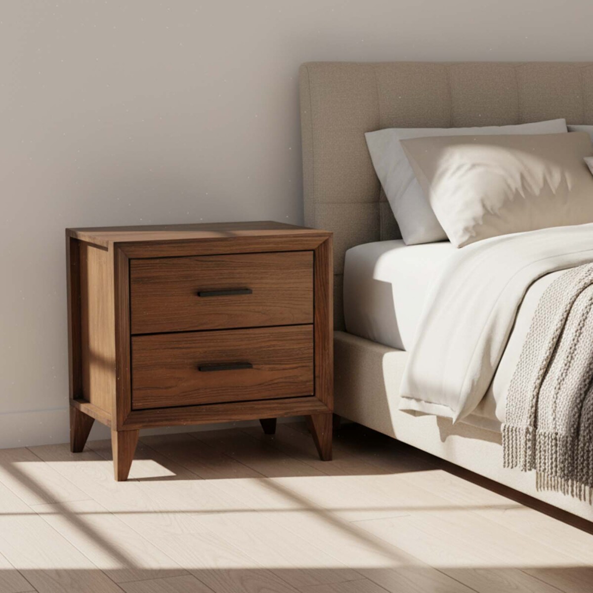 MESA DE LUZ - MADERA MARRON MILLENIUM 