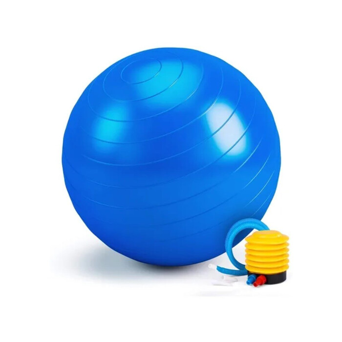 Pelota de pilates 65cm Randers + Inflador de Regalo Azul