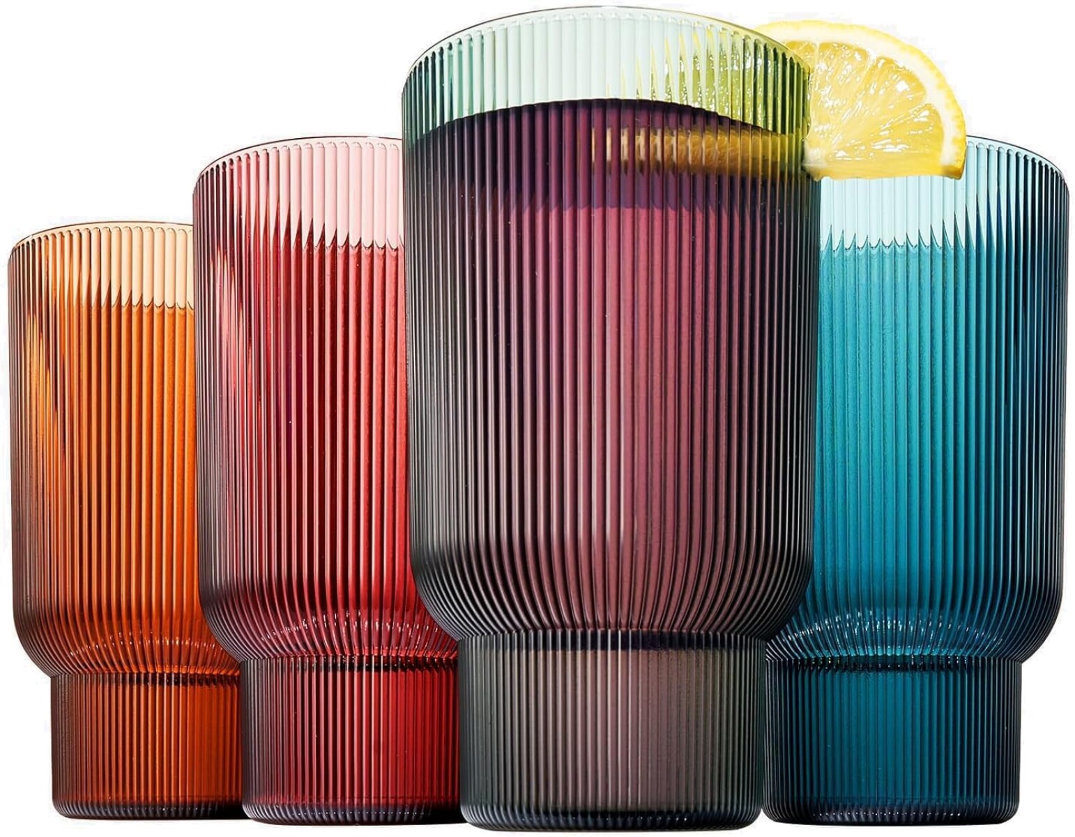 Juego de 4 vasos de acrilico 