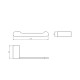PORTA ROLLO EN AC INOX COLOR NEGRO MATE 000