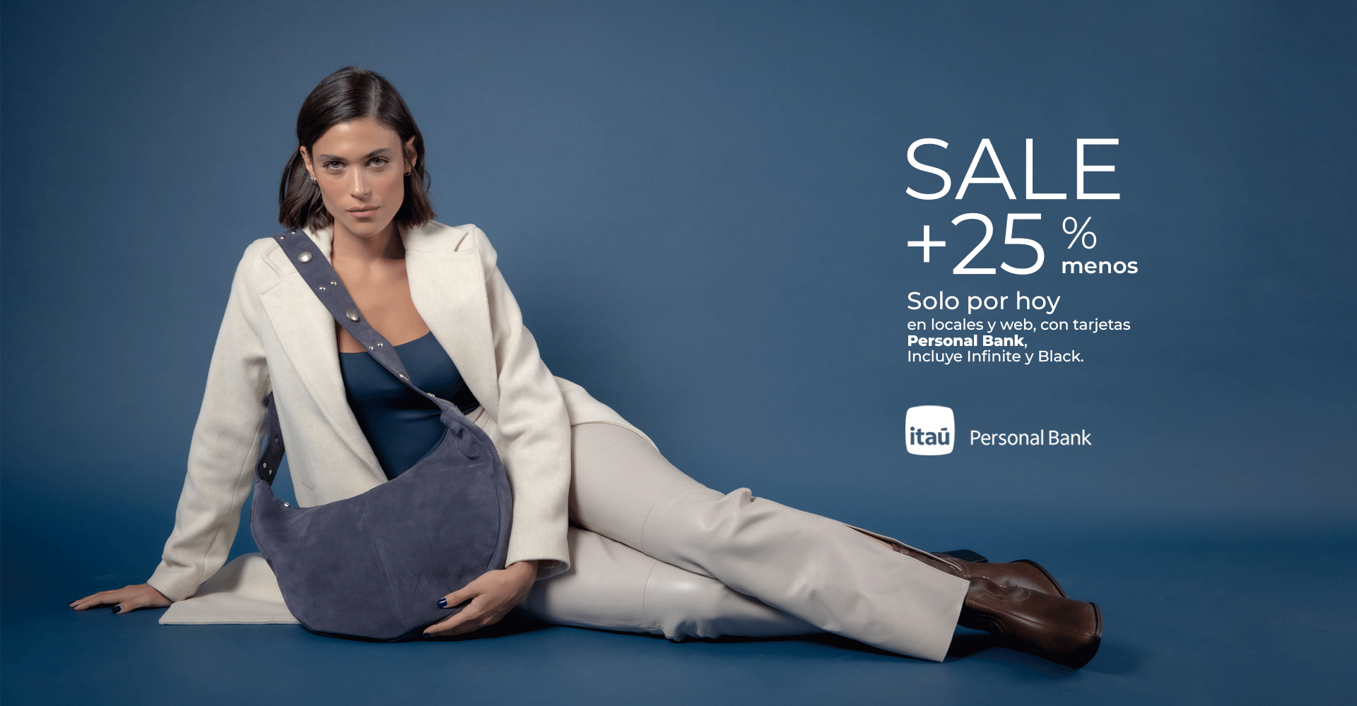sale hasta 50% off + 25% itaú personal bank