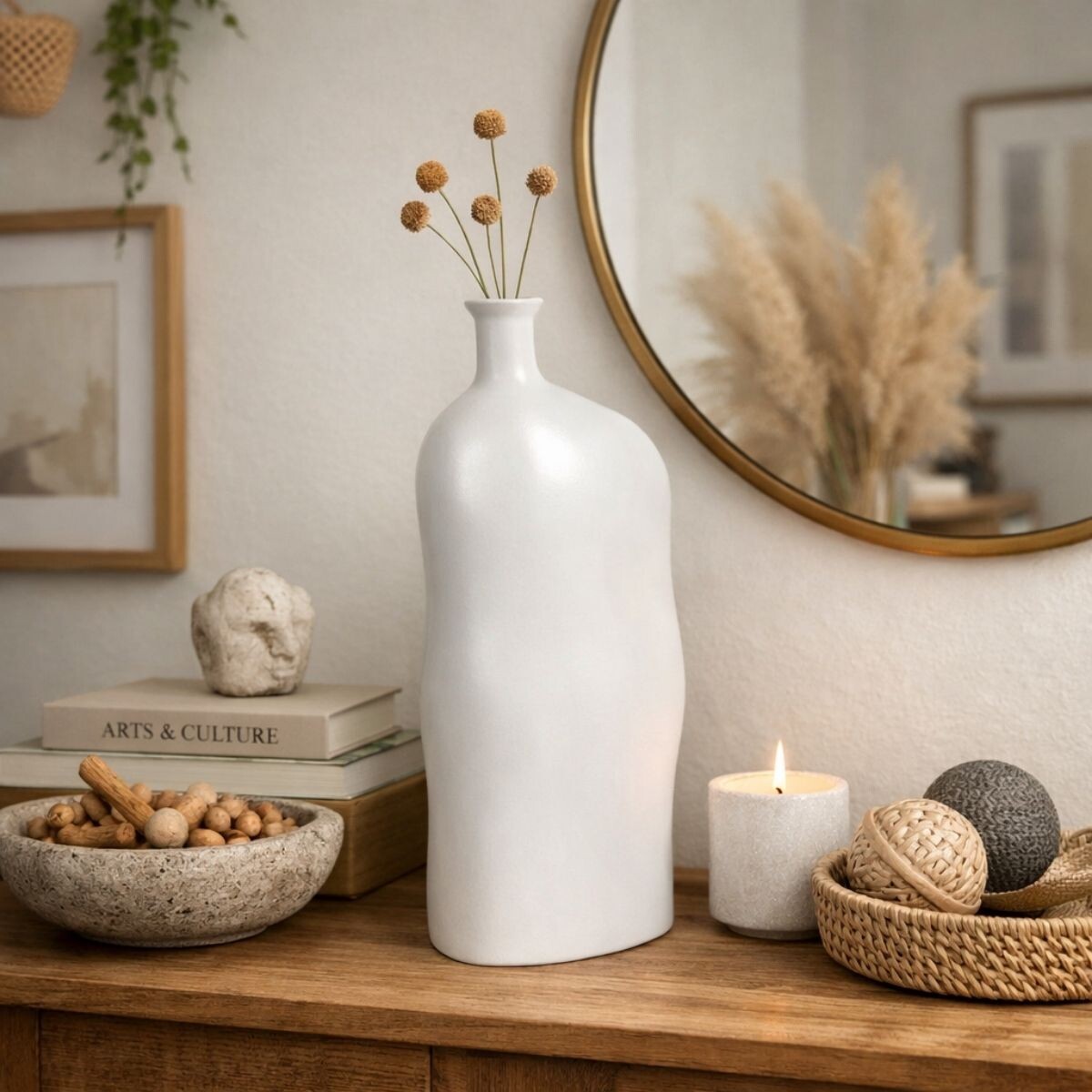 DECORACION MAGNOLIA Blanco 