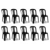 PACK DE 10 SILLAS BISTRO APILABLE S/POSABRAZOS Pack De 10 Sillas Bistro Apilable S/posabrazos