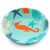 Bowl Ensaladera de Melamina 34 cm Diseño Marino Celeste