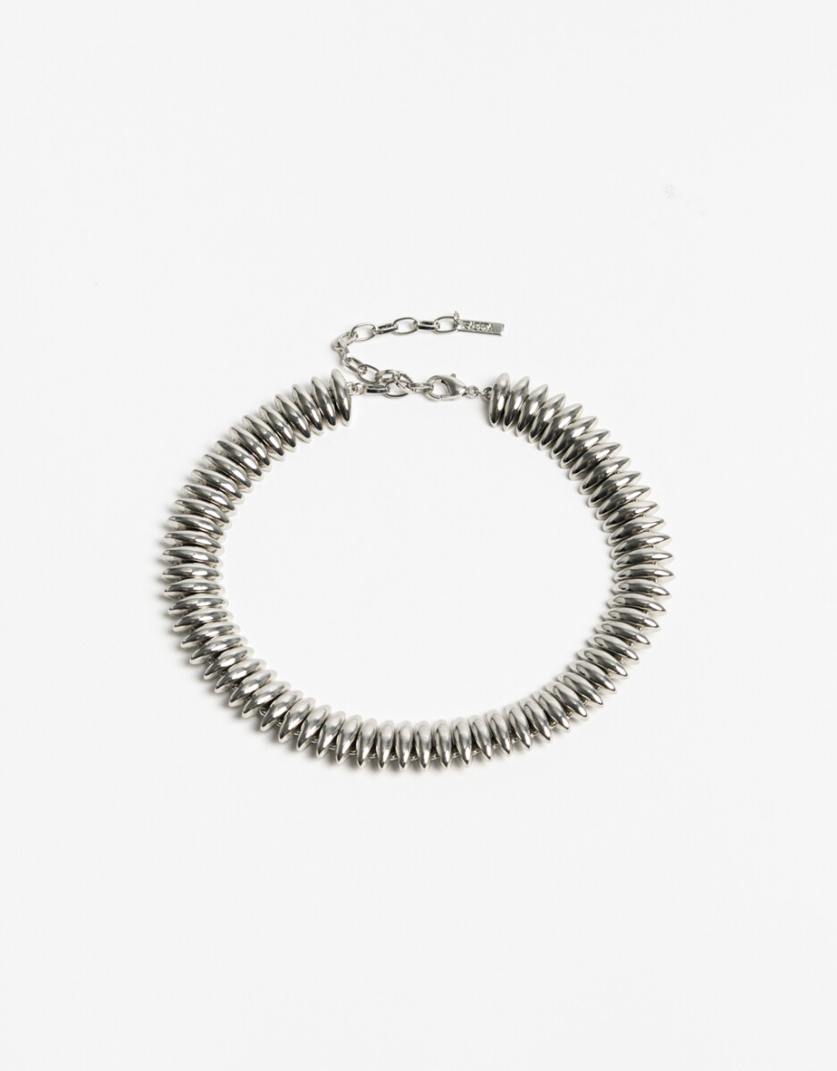 Collar Corto Metal Gotas 