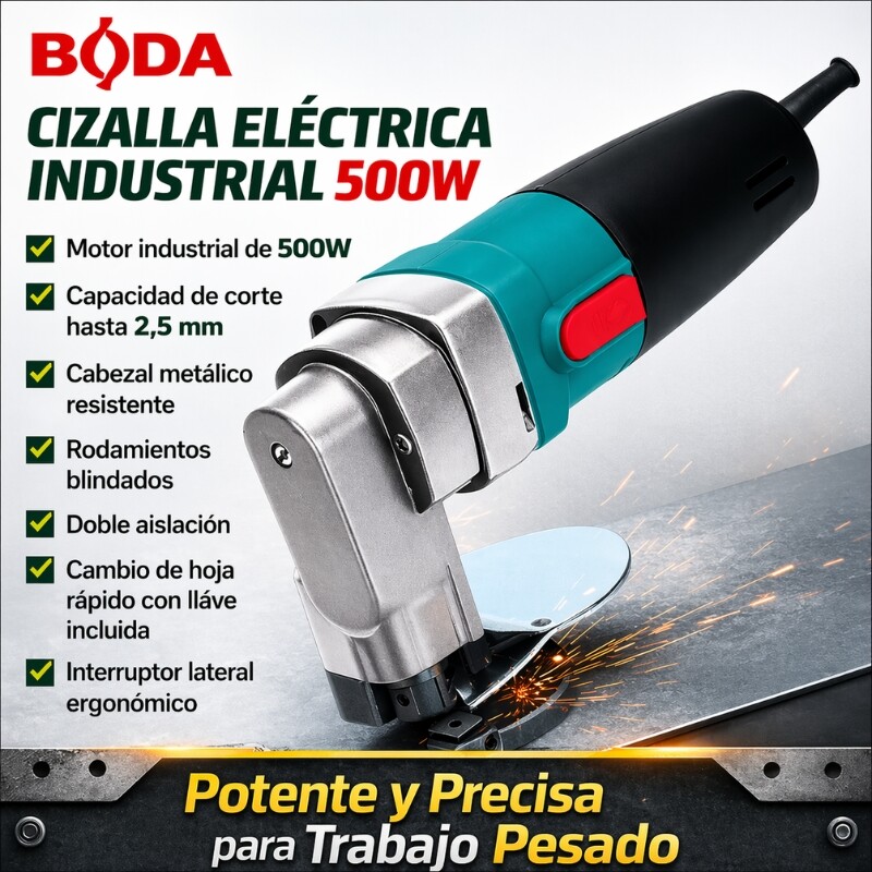 BODA CIZALLA ELÉCTRICA INDUSTRIAL 500W Boda Cizalla Eléctrica Industrial 500w