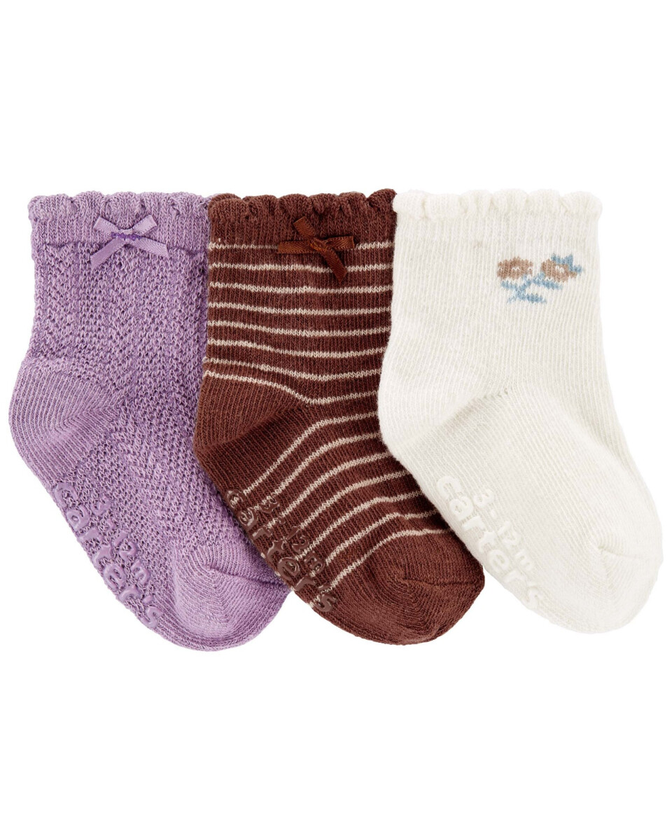 set X3 medias Carters lila 