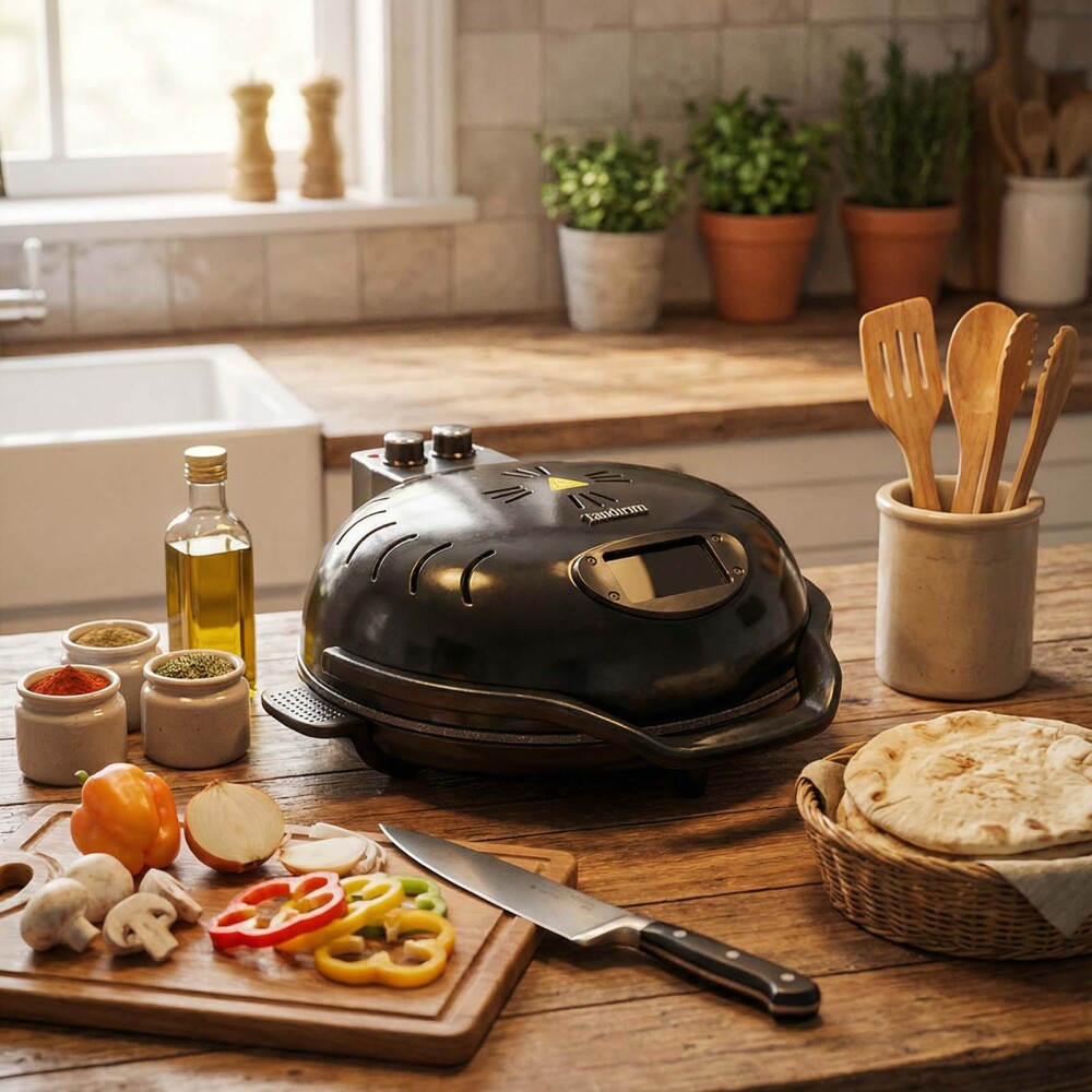 HORNO ELECTRICO 2000W NEGRO TANDIRIM PIZZA COOKER AP004