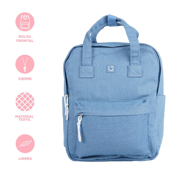 Mochila denim claro Mochila denim claro
