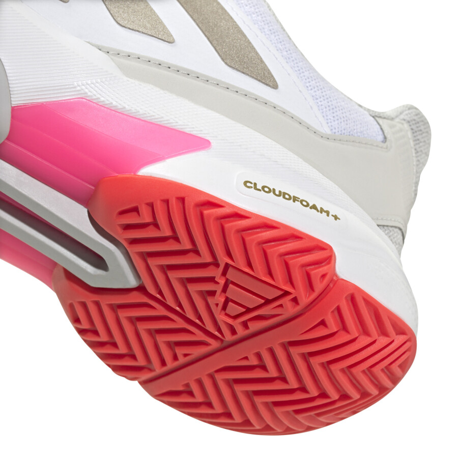 Championes de Mujer Adidas Courtjam Control 3 Blanco - Gris