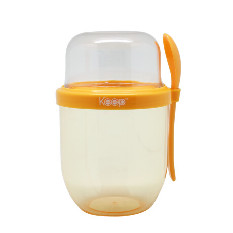 Vaso Keep To Go 500ML Yogurt y Cereales NARANJA