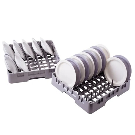 Canasto Rack con Espigas para Platos de Polipropileno Gris Canasto Rack con Espigas para Platos de Polipropileno Gris