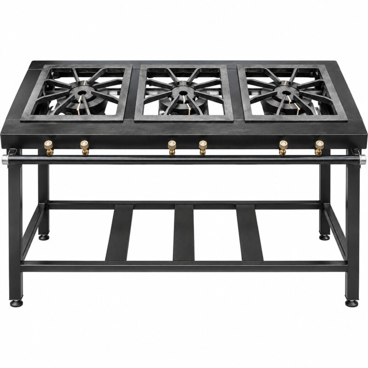 Cocina Industrial de 3 Bocas con Quemadores Dobles 