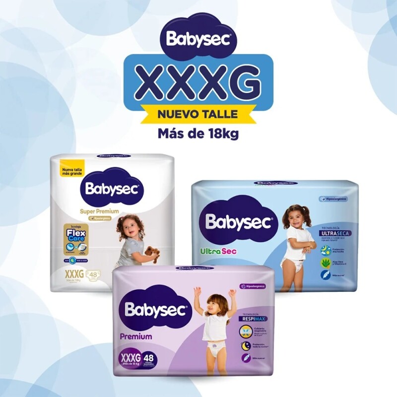 Pañales Babysec Super Premium Xxxg 48 Uds. Pañales Babysec Super Premium Xxxg 48 Uds.