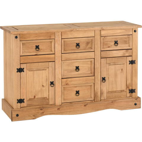 APARADOR 2 PUERTAS 5 CAJONES CERA NATURAL P5401 APARADOR 2 PUERTAS 5 CAJONES CERA NATURAL P5401