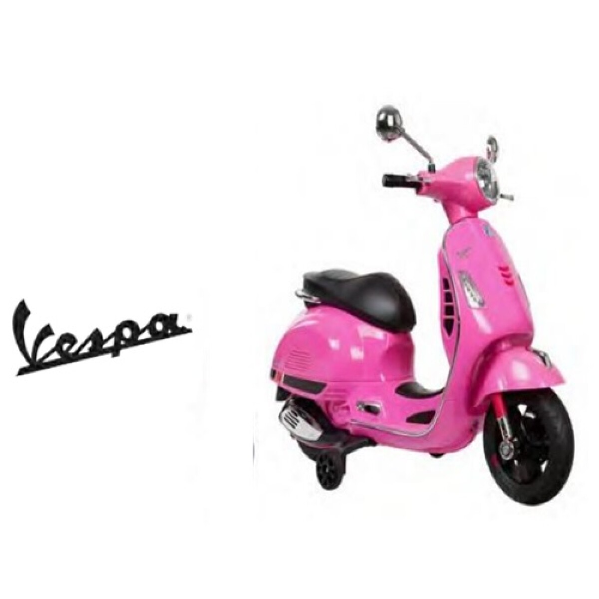 Moto Vespa a bateria 801 rosada 