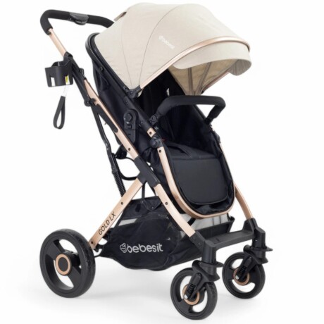 Coche VOX GOLD, Ruedas todo terreno, Asiento 2 en 1 con Moises, Bebesit color Beige Coche VOX GOLD, Ruedas todo terreno, Asiento 2 en 1 con Moises, Bebesit color Beige