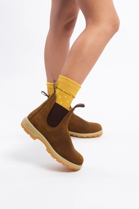 Botas 1320 Gumelastic Sided V Cut Crazy Horse Brown