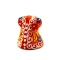 Mini kaftan de cerámica pintado Naranja